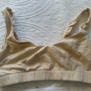 SOLD | Knickey | Nude Beige Sports Bra Made Of Sustainable Cotton | Size Large